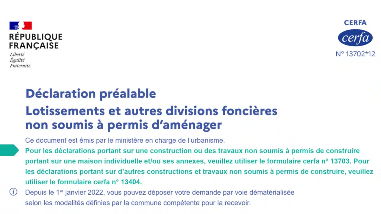 Télécharger la dernière version officielle et gratuite du formulaire Cerfa 13702*12