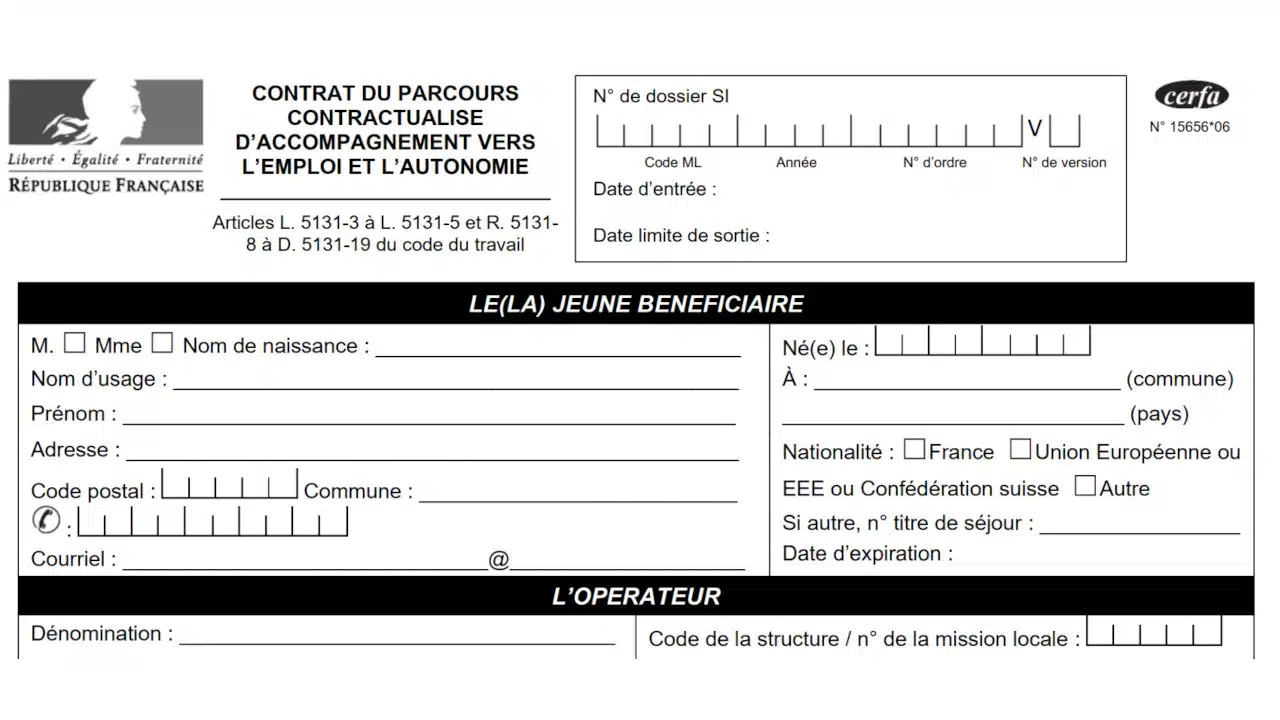 Télécharger la dernière version officielle et gratuite du formulaire Cerfa 15656*06