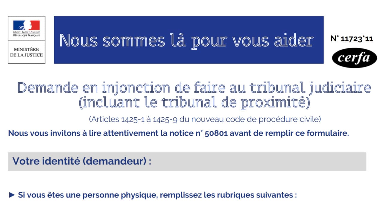 Télécharger la dernière version officielle et gratuite du formulaire Cerfa 11723*11