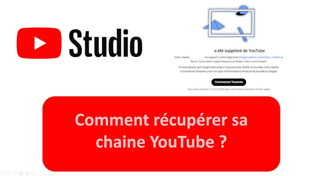 Modèle de lettre pour faire appel de la suppression de sa chaîne YouTube