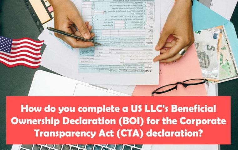 Reporting the beneficial owners of an LLC for the Corporate Transparency Act (CTA)